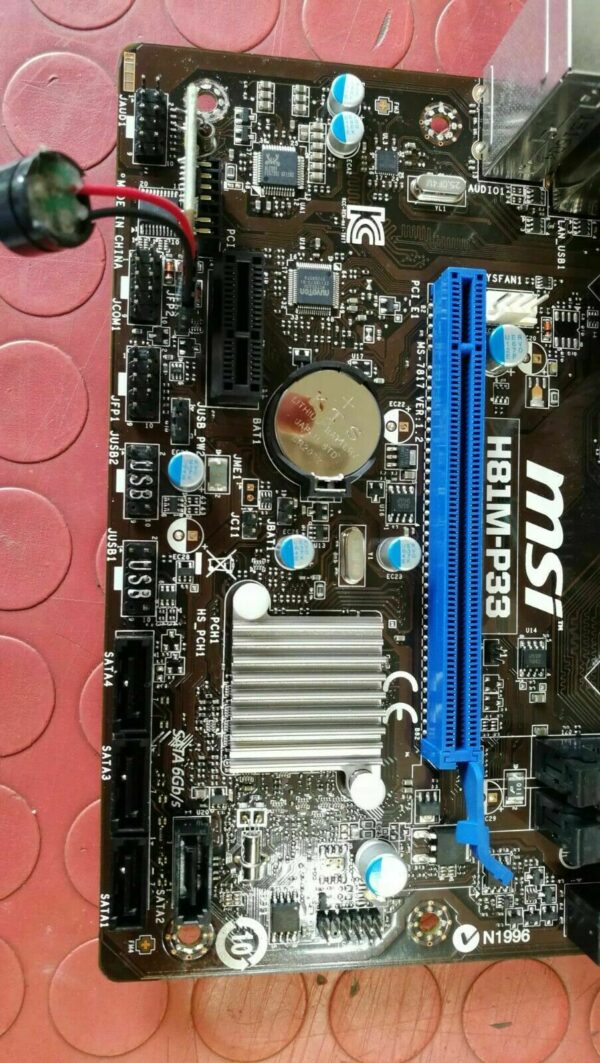 SCHEDA MADRE MSI  H81M-P33 SOCKET 1150 + CPU i5 4690 + RAM 16GB + DISSIPATORE + VENTOLA - immagine 4